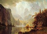 Albert Bierstadt - In the Mountains painting
